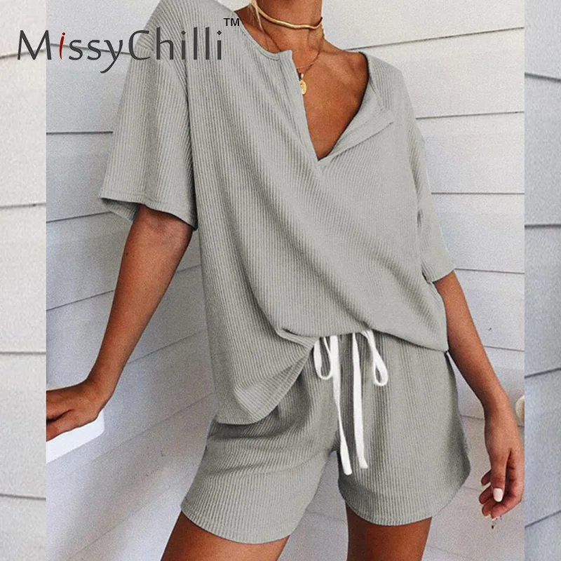 Женский Повседневный Комбинезон MissyChilli белый комбинезон с коротким рукавом и