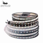 Светодиодная лента WS2812B WS2812 5050 IC Smart RGB, светильник ное управление светодиодами, водонепроницаемая IP306567 DCV5, 1 м2 М4 м5 м