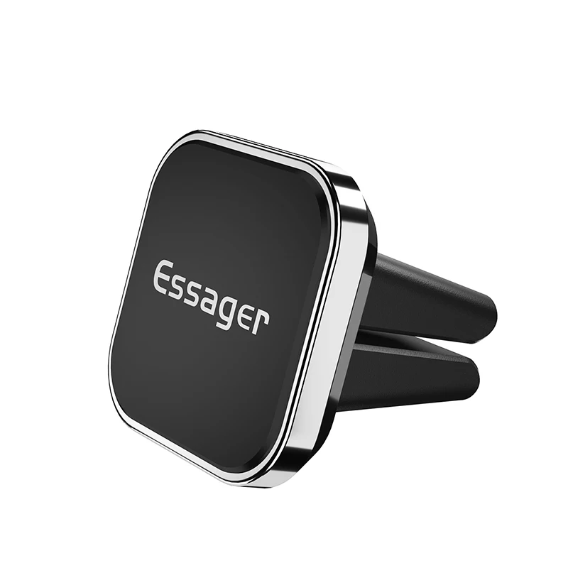 Магнитный автомобильный держатель для телефона Essager для iPhone samsung квадратный держатель для телефона в автомобиле магнитный держатель для мобильного телефона Подставка - Цвет: Air Vent Silver