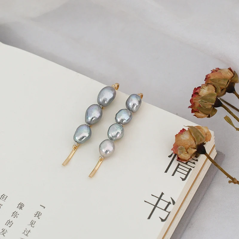 ASHIQI натуральный пресноводный жемчуг заколки невидимки для волос аксессуары