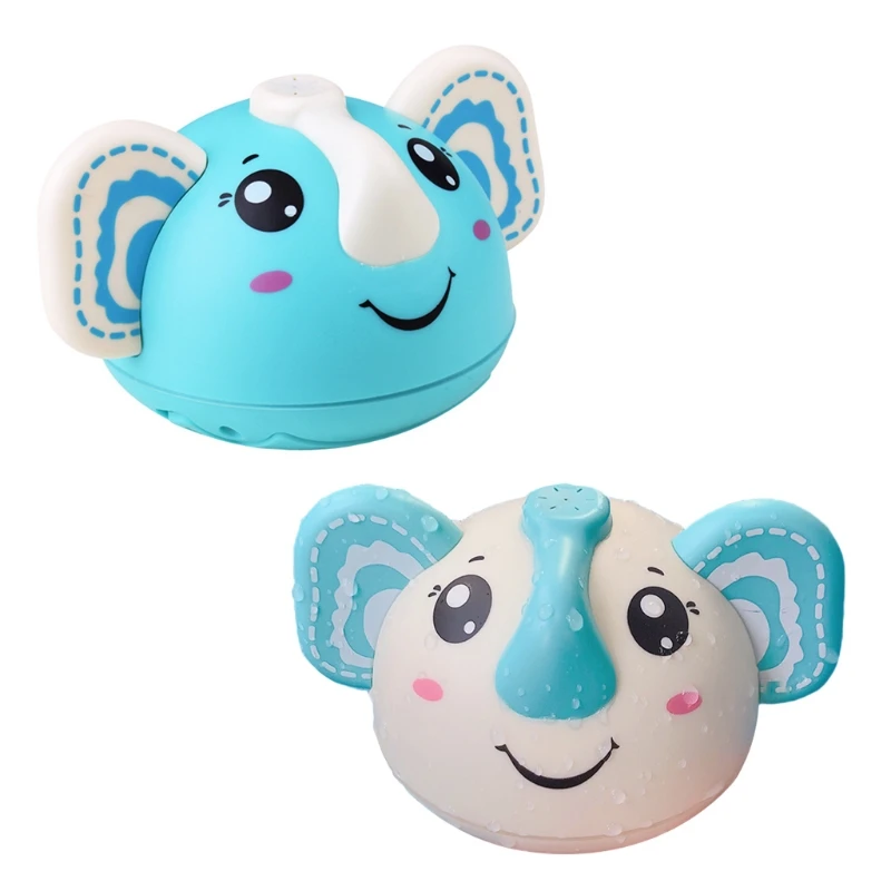 

Забавная игрушка-распылитель для водяной ванны со светодиодсветильник кой, вращающийся слон, Автоматическое отключение питания, игра в иск...