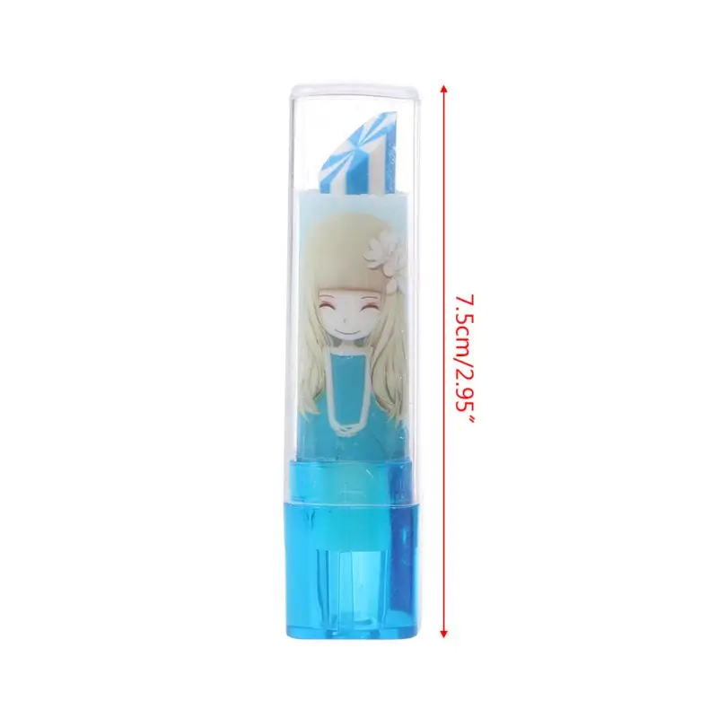 

Красочный милый резиновый ластик для губной помады, детский подарок для студентов