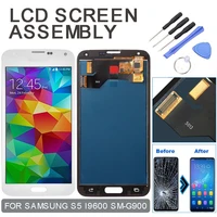 compatible for samsung galaxy s5 g900 i9600 lcd display touch screen digitizer cell mobile phone panel parts accessories