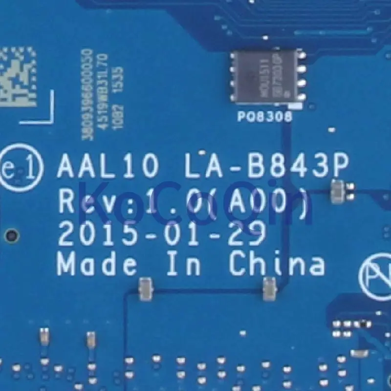 Материнская плата для ноутбука DELL Inspiron 5558 i3-4030U материнская 0YJT5J LA-B843P SR1EN N15V-GM-B-A2 DDR3