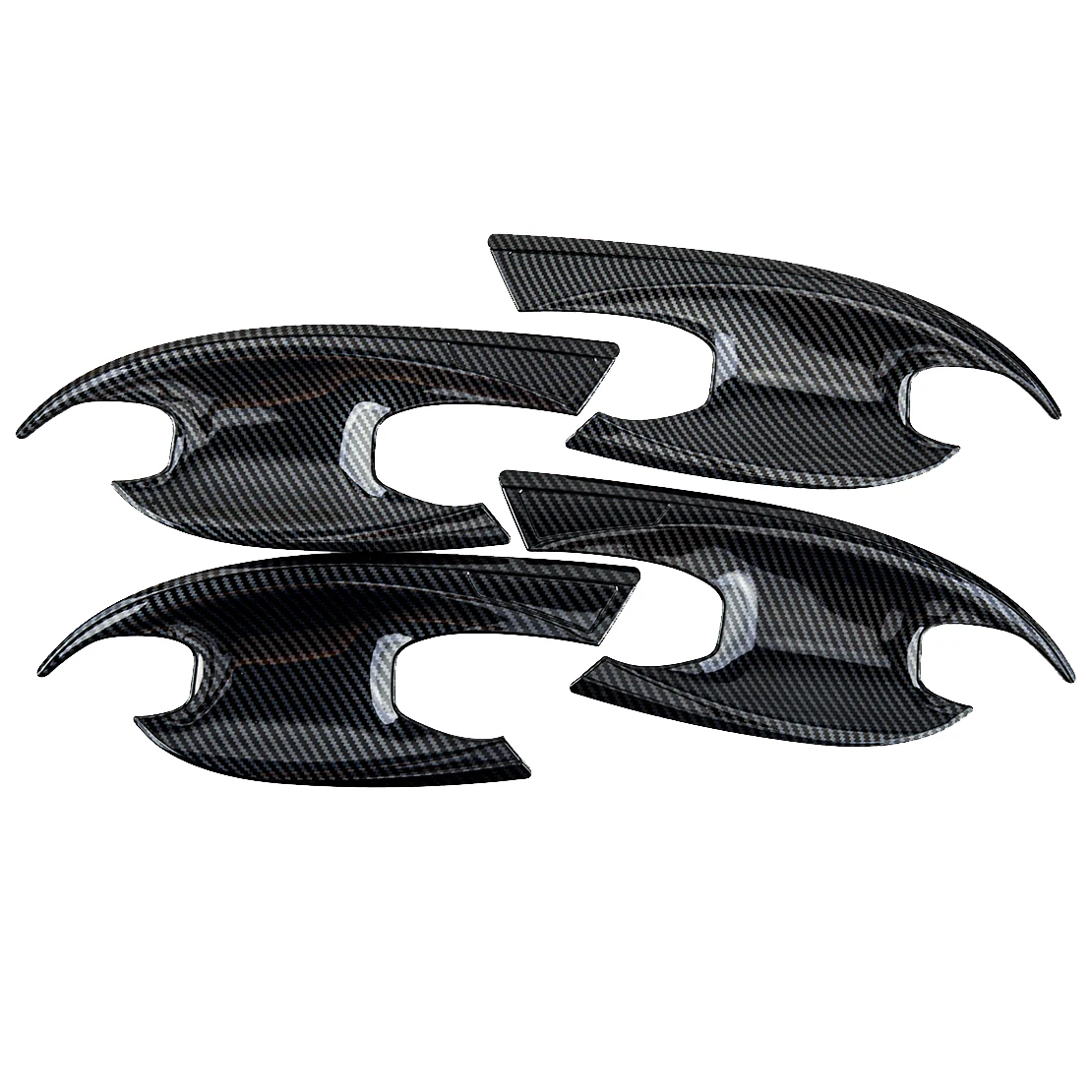 

4 шт. ABS углеродное волокно стиль автомобиля внешняя дверная ручка чаша крышка отделка Подходит для Hyundai Sonata 2020 2021