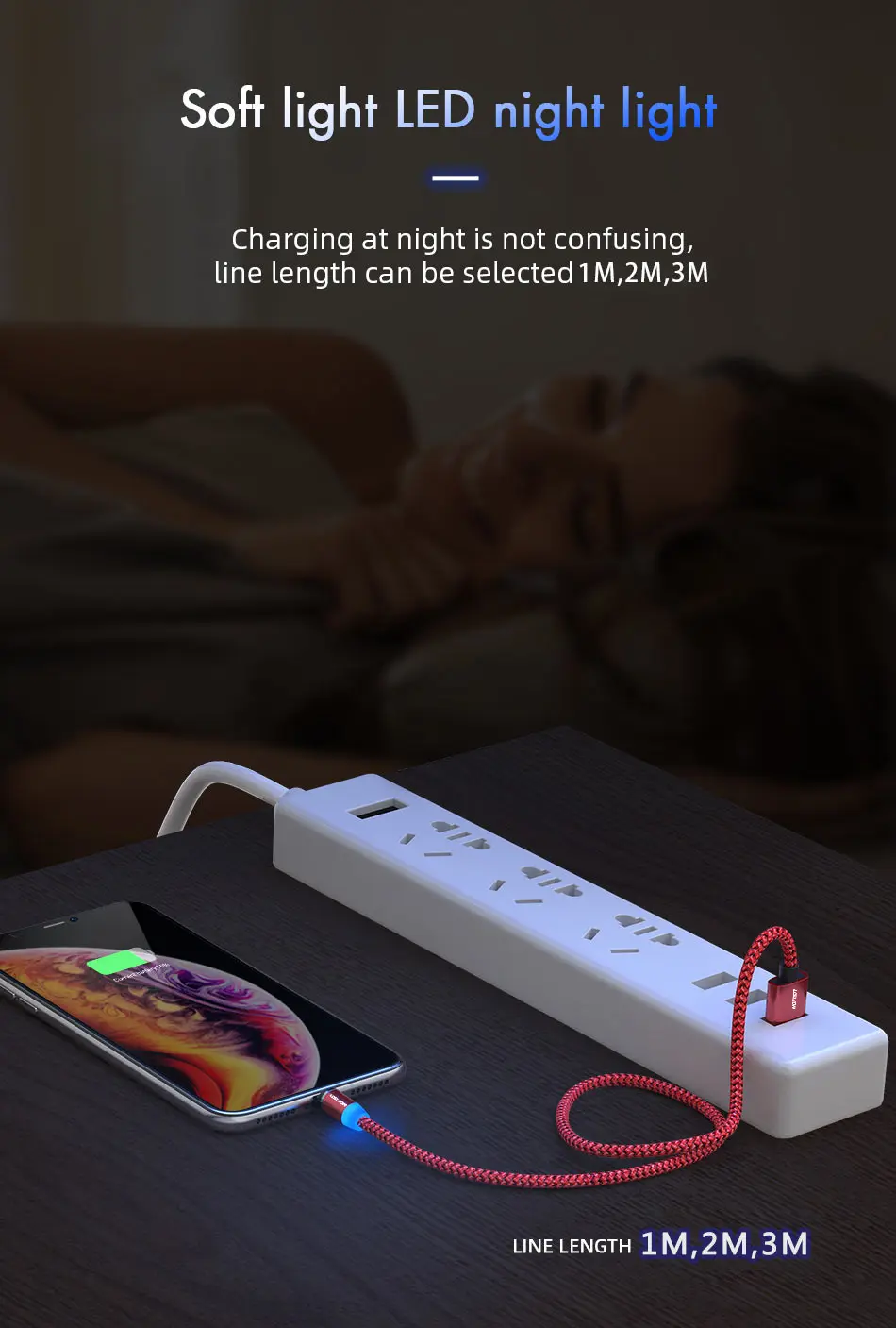 USLION USB кабель для быстрой зарядки Магнитный USB кабель для iPhone type-C зарядный кабель для Xiaomi Note 10 Micro USB Магнитный кабель