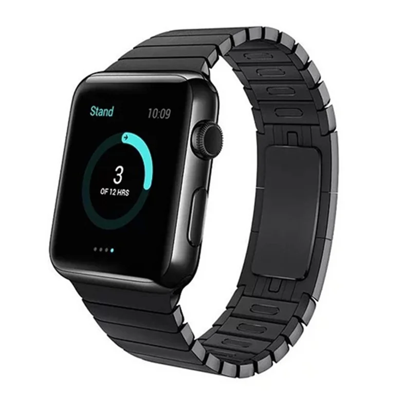 Ремешок с пряжкой для apple Watch band 4(iwatch 5) 44 мм 40 мм apple watch 3 2 1 42 мм 38 мм из нержавеющей стали 316L link gen.6th