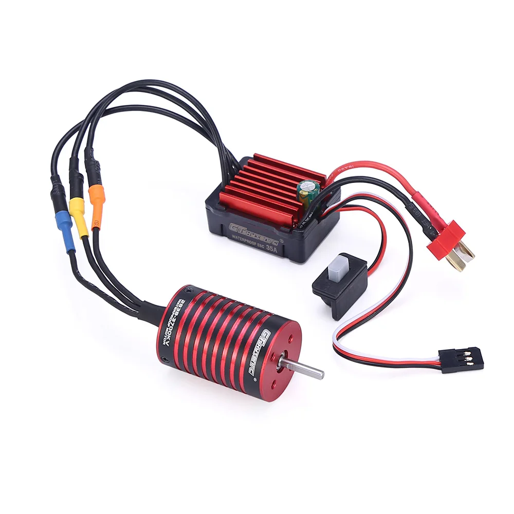 GTSKYTENRC Combo 2838 3700KV 4700KV бесщеточный двигатель W/ 35A ESC для Traxxas HSP Tamiya Axial 1/16 1/12 RC