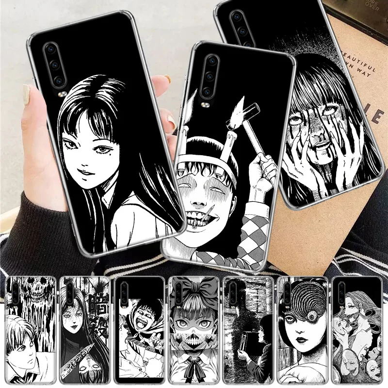 Мягкий чехол для телефона Junji Ito с аниме ужасами Huawei P30 P20 P10 P40 P50 Mate 40 30 20 10 Pro Lite +
