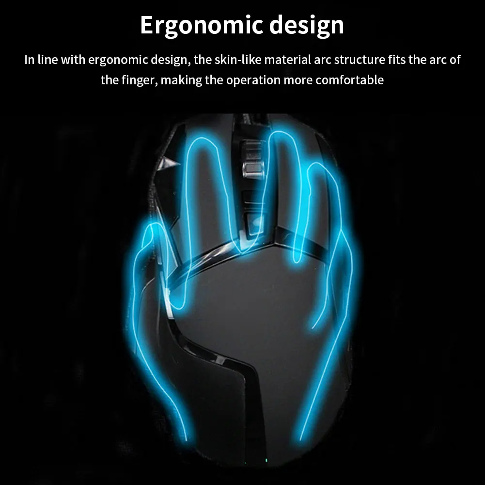 

New Gaming Mouse 5600DPI Anti-Sweat Adjustable USB Wired Mouse LED Optical Gamer Mouse Computer Mice For PC Laptop Mouse Gamer