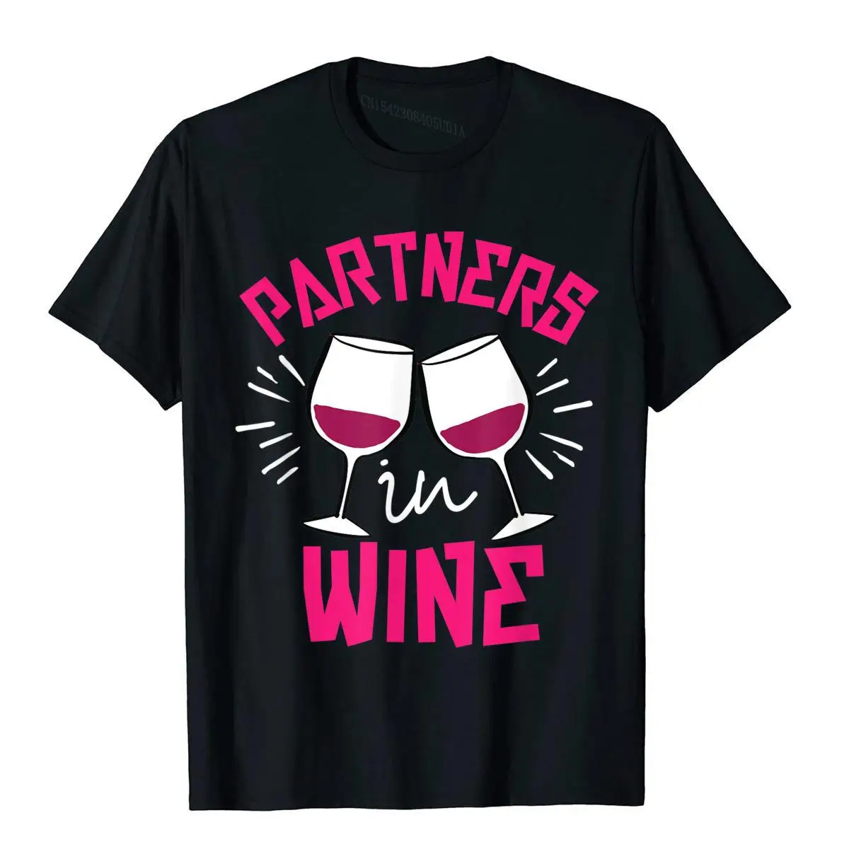 

Partners In Wine T-Shirt Tops & Tees Special Camisa Cotton Men T Shirts Christmas Clothing Aesthetic Leisure