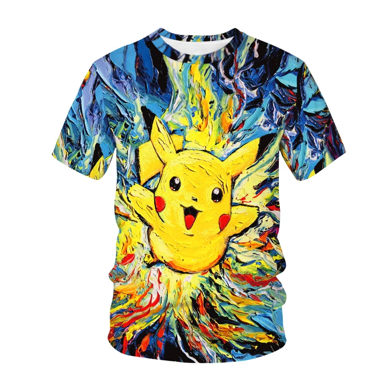 

3d Digital Printing Men's And Women's Children's Tops Cartoon Anime Short-Sleeved Round Neck T-shirts Hot New Summer Cool High