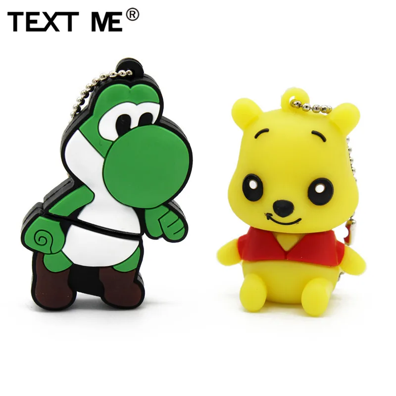 

TEXT ME cartoon Turtle and bear style usb flash drive usb 2.0 4GB 8GB 16GB 32GB 64GB pendrive gift U disk