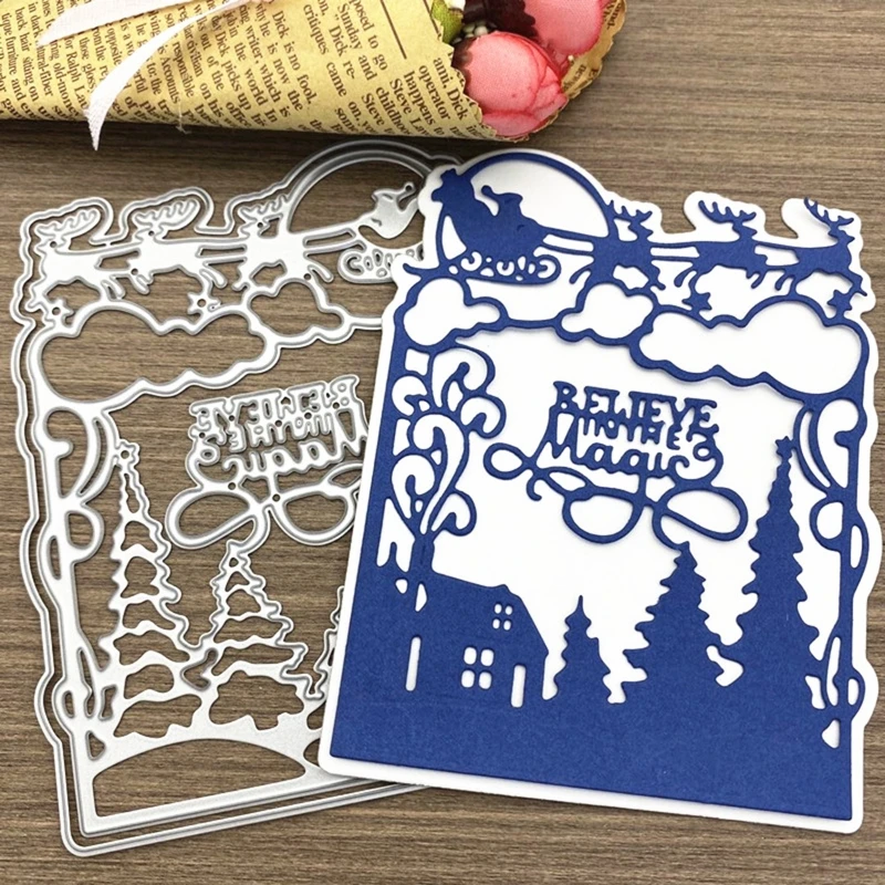 

Christmas Sled Metal Cutting Dies Stencil Scrapbooking DIY Album Stamp Paper Card Embossing Decoration