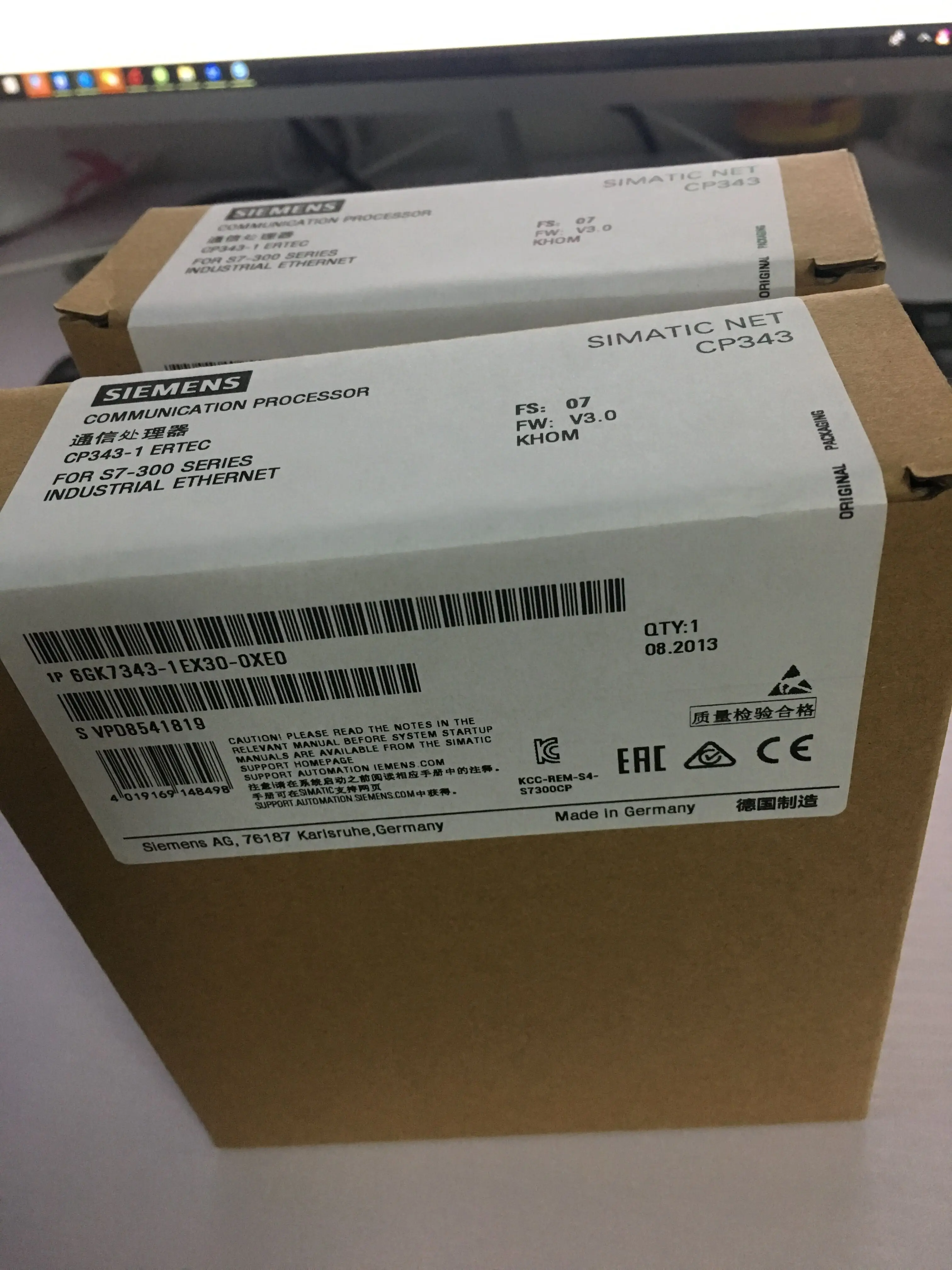 

6GK7343-1EX30-0XE0 6GK7 343-1EX30-0XE0 Входной/выходной модуль PLC