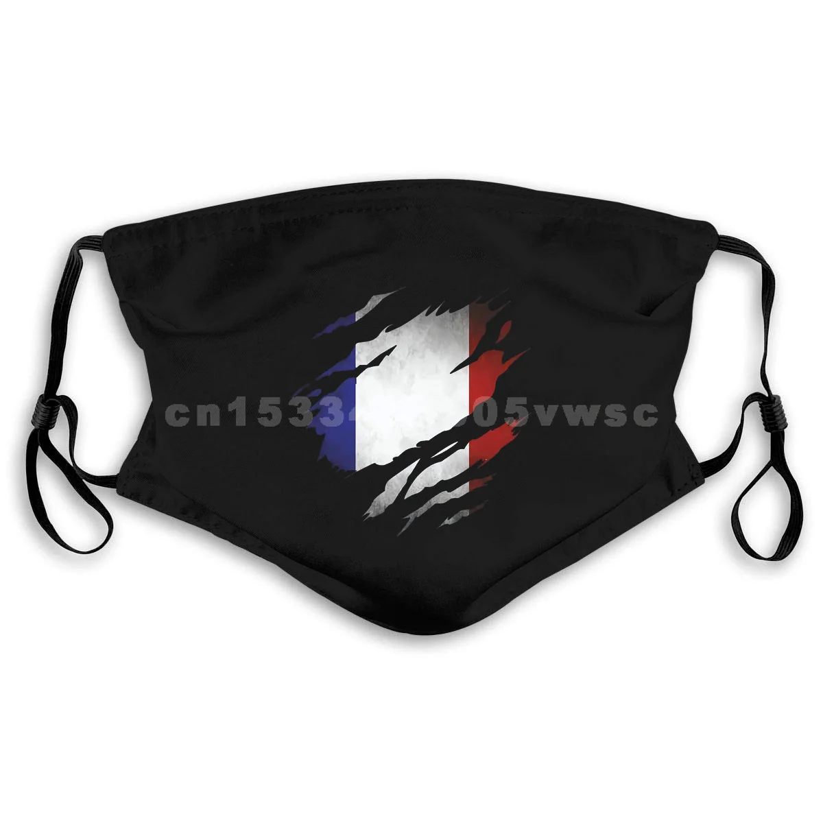 Порванный Флаг Франции-забавная маска кантри Французский Ретро мода крутая
