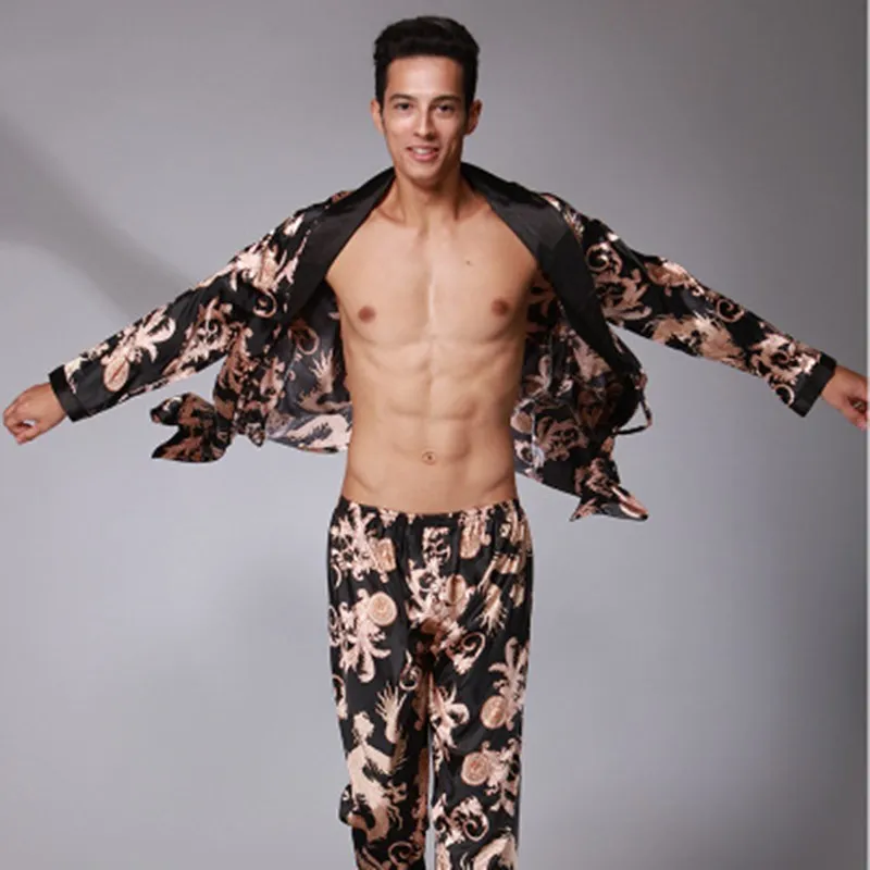 Мужская пижама длинные штаны для сна на весну-осень 2020 | одежда