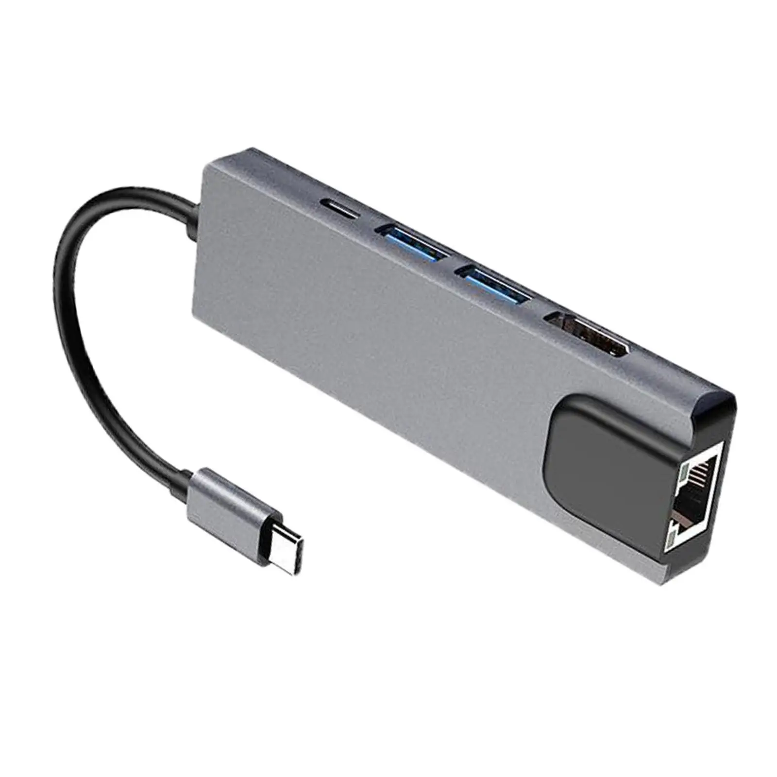 

USB C Hub Adapter, 5 in 1 Type C Hub with Ethernet Port, USB C to , 2 USB 3.0 Ports, USB C PD Charging