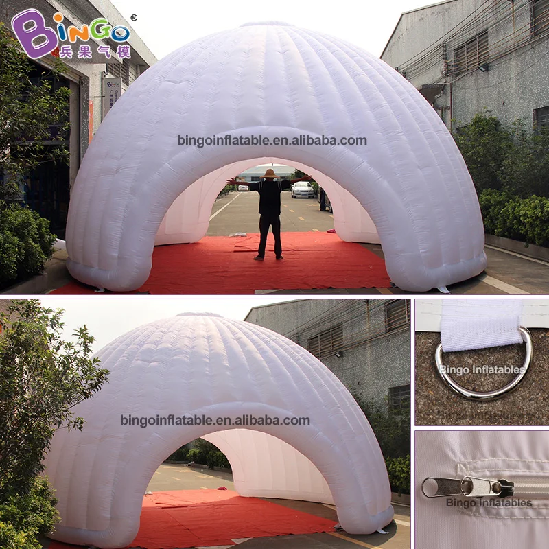 Изготовленный На Заказ 8X4.5 метров надувной купольный тент/надувной светильник с