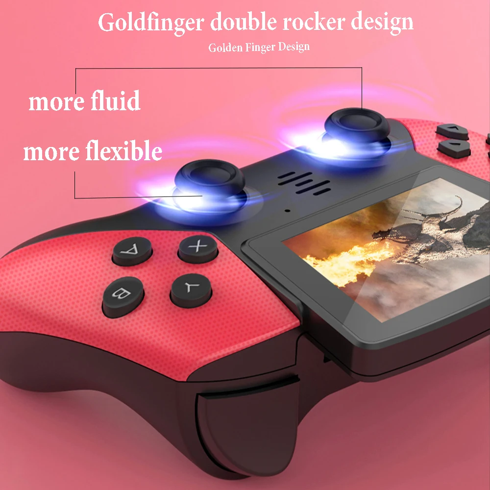 

Powkiddy D6 Handheld Game Console Gamepad Retro Video Electronic Game Console Children's Gifts Toy Game Install 2000 Games