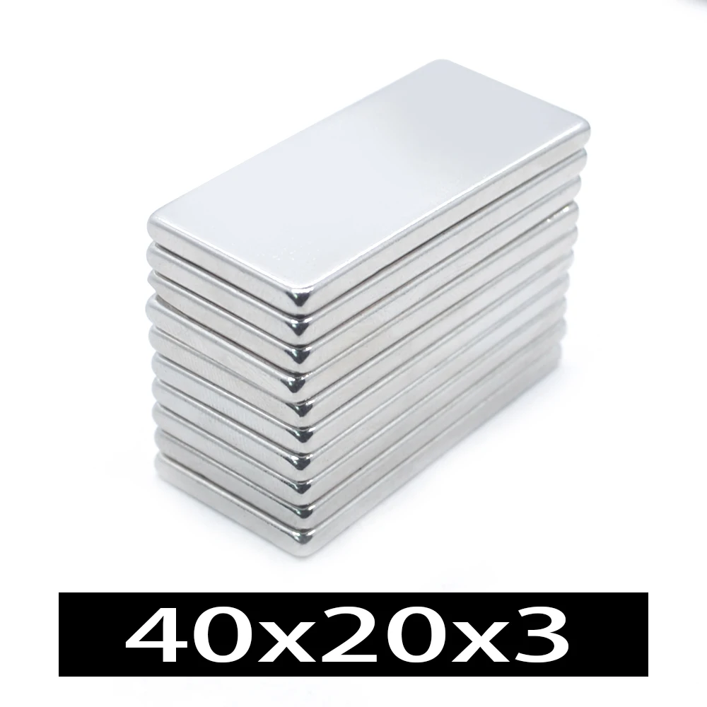 1/2/5/10 шт. 40x20x3 блок NdFeB неодимовый магнит N35 супер мощный постоянный