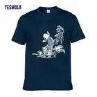 YESMOLA Мужская футболка Koi с принтом рыбы, летние футболки с короткими рукавами, детская одежда повседневные топы Забавные футболки в стиле унисекс с короткими рукавами футболку