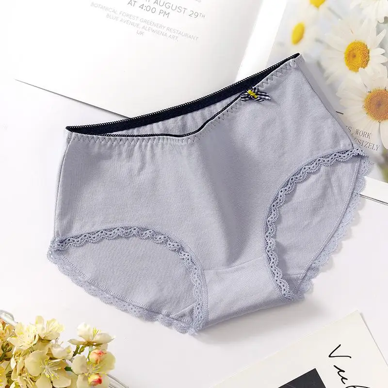 

Women Thongs Transparent Panties for Summer Teenage Girls Low Waist Underwear Fashion Bow Intimates Sexy Lace Ladies Panties