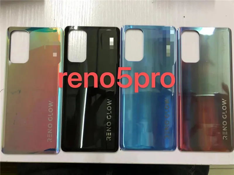 

Reno5 Pro Back Cover For OPPO Reno 5 Pro Housing Battery Cover Phone Door Rear Replace Repair Case + LOGO Adhesive