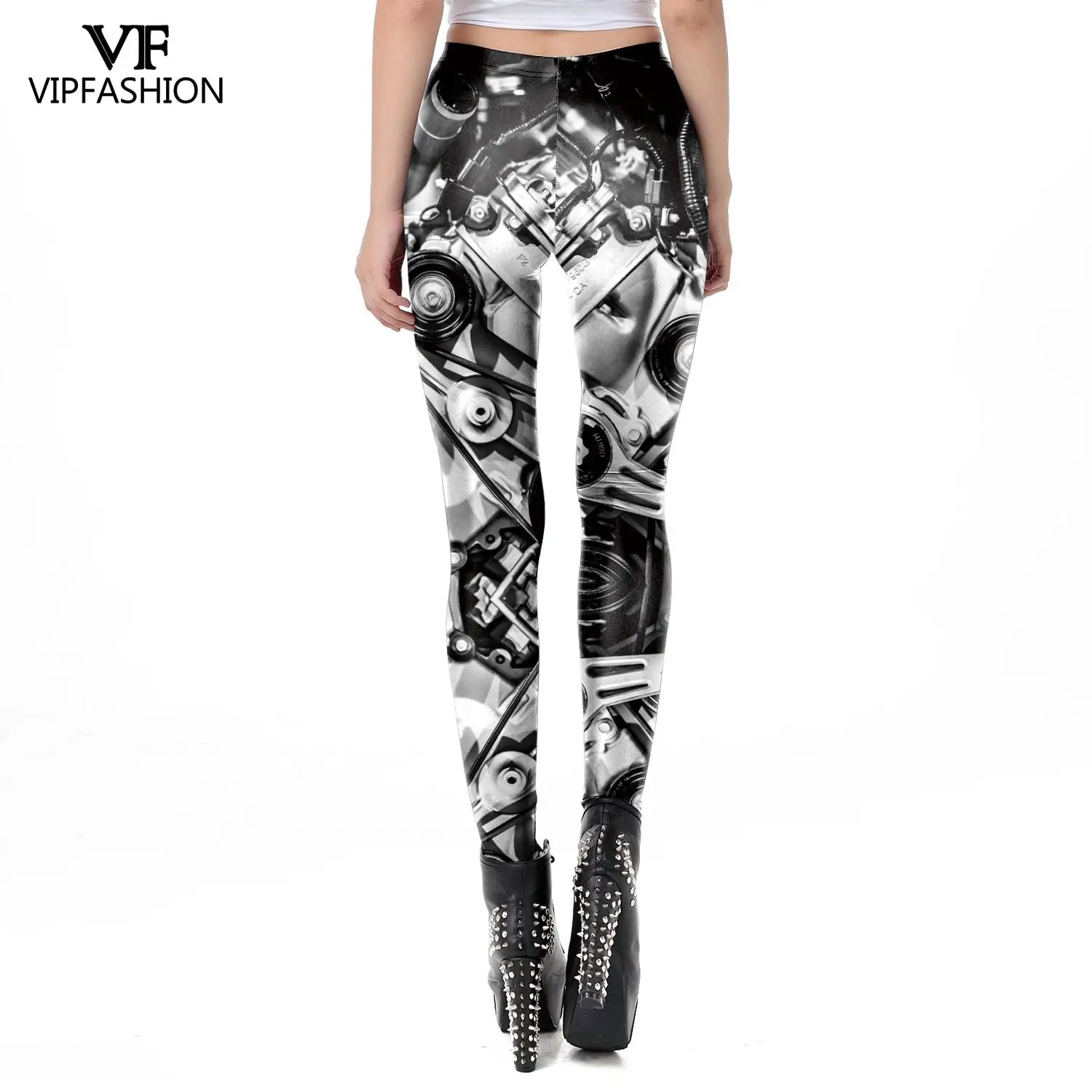 Женские леггинсы с 3D принтом в стиле стимпанк|Легинсы| |