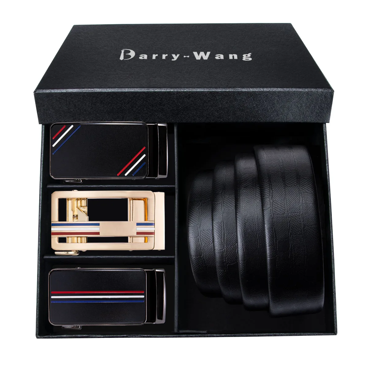PT-0006 Barry. Wang, автоматическая пряжка, натуральная кожа, роскошные ремни для мужчин, 110 см-150 см, длинные, Пряжка из сплава, мужские ремни, Подарочная коробка, наборы