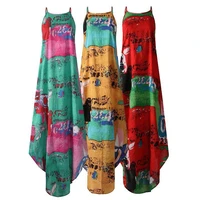 womens latest cotton and linen series casual and comfortable loose camisole long skirt