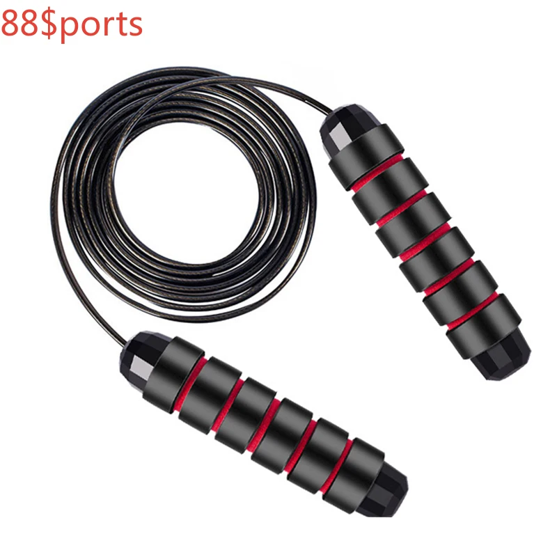 

Skipping Rope Speed Weighted Jump Rope Workout Training Gear Adjustable Steel Wire with Bearings Gym Fitness Exercise Slim Body
