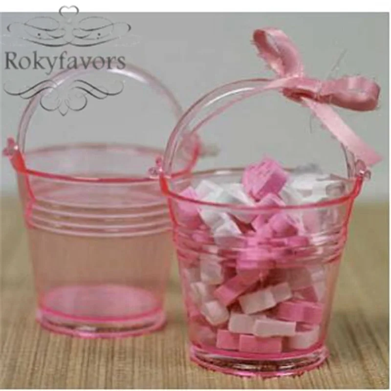 Прозрачный мини ведро конфет 12 шт. бесплатная доставка|gift gifts|gift partygifts birthday party |