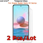 2 шт.лот для Xiaomi Redmi Note 10 JE 10T 10S Lite Pro Max закаленное стекло Защита для экрана Взрывозащищенная закаленная пленка