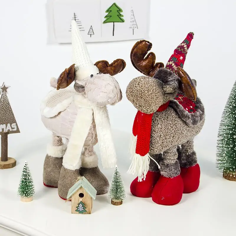 

Plush Flexible Christmas Elk Doll Cloth Elk Doll Decoration Christmas Ornament