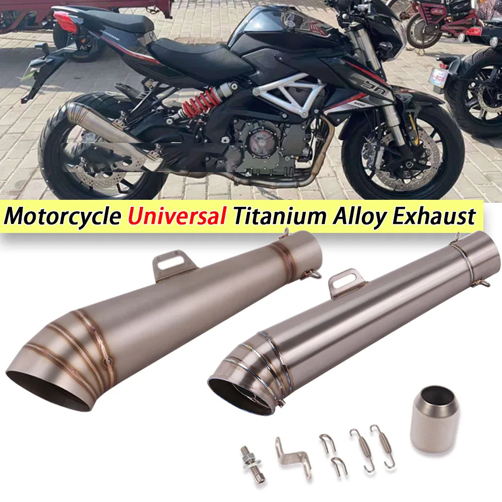 

60mm Universal GP Motorcycle Exhaust Pipe With Db Killer Titanium Alloy Escape Muffler For S1000RR Z900 PCX125 150 KTM DUKE 390