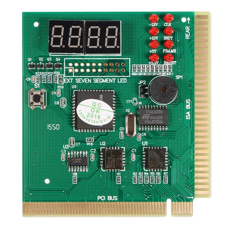 PCI& ISA тестер материнской платы диагностики Дисплей 4-разрядный ПК Компьютер Материнская плата печатная плата для отладка плата-анализатор
