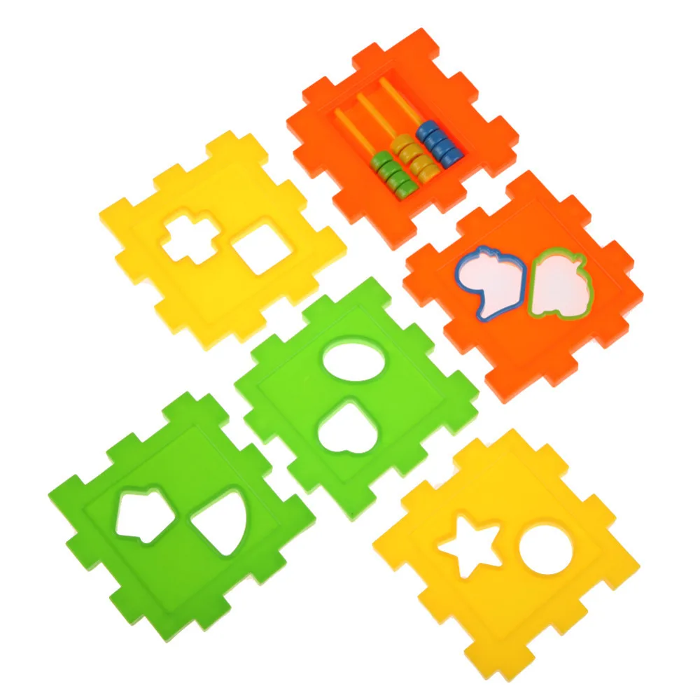 

1PC Educational Cube Bricks Animal Geometric Shape Matching Blocks Sorting Box Plastic Baby Intelligence Toy Building Blocks
