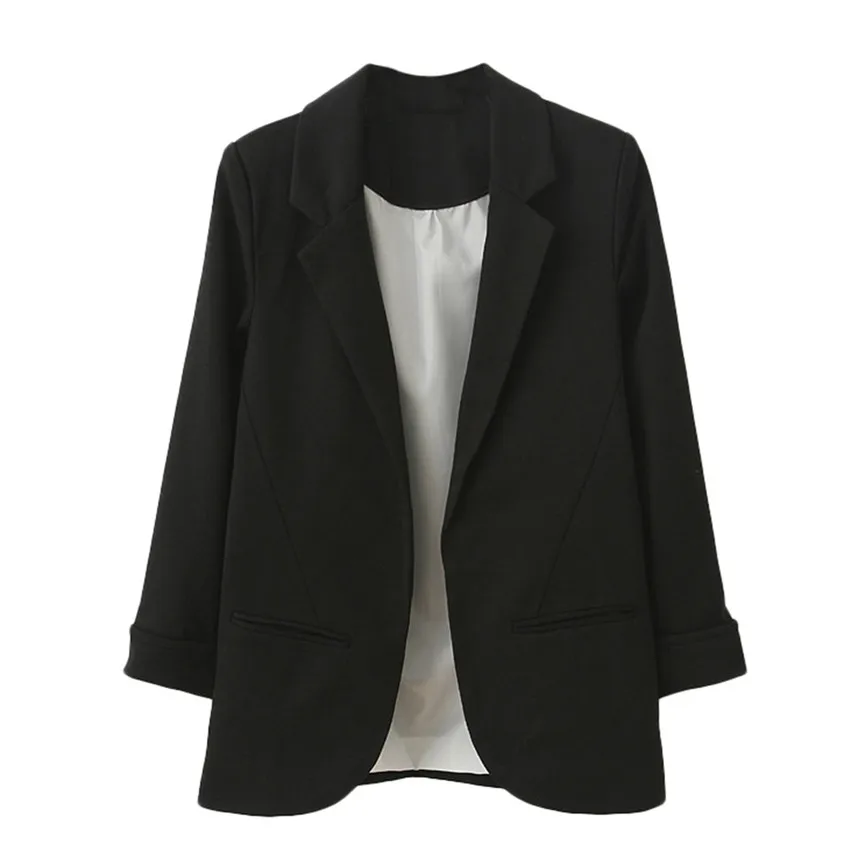 Женский пиджак костюм весна осень женский стиль моды девять четверть рукава с