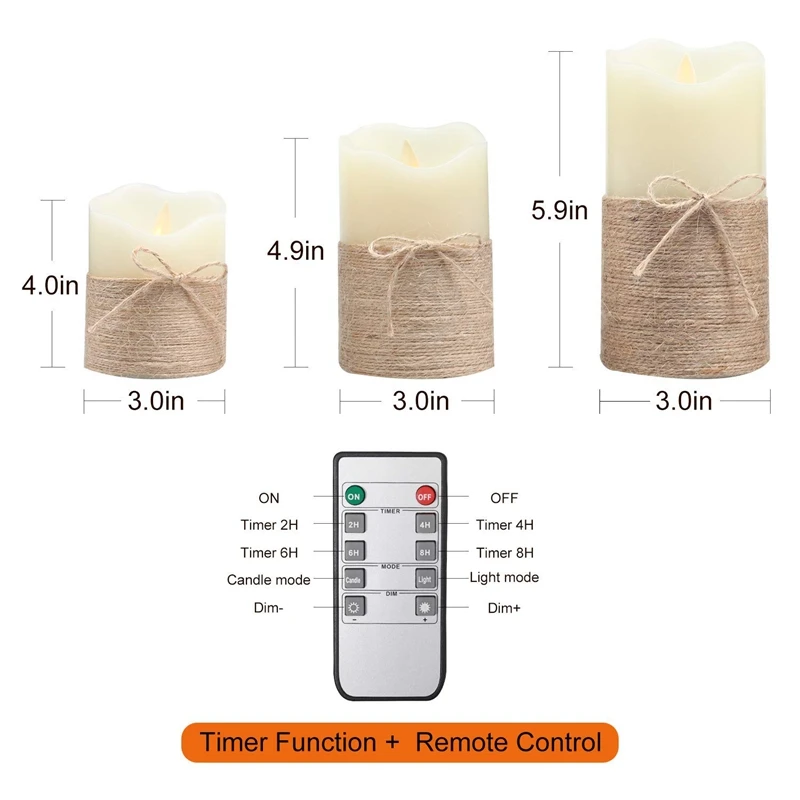Беспламенные Свечи светодиодные свечи на батарейках настоящий воск мерцающий