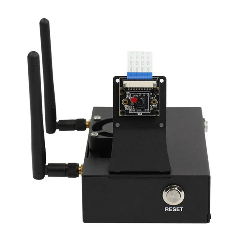 Металлический защитный корпус Jetson Nano с охлаждающим вентилятором/крепежным