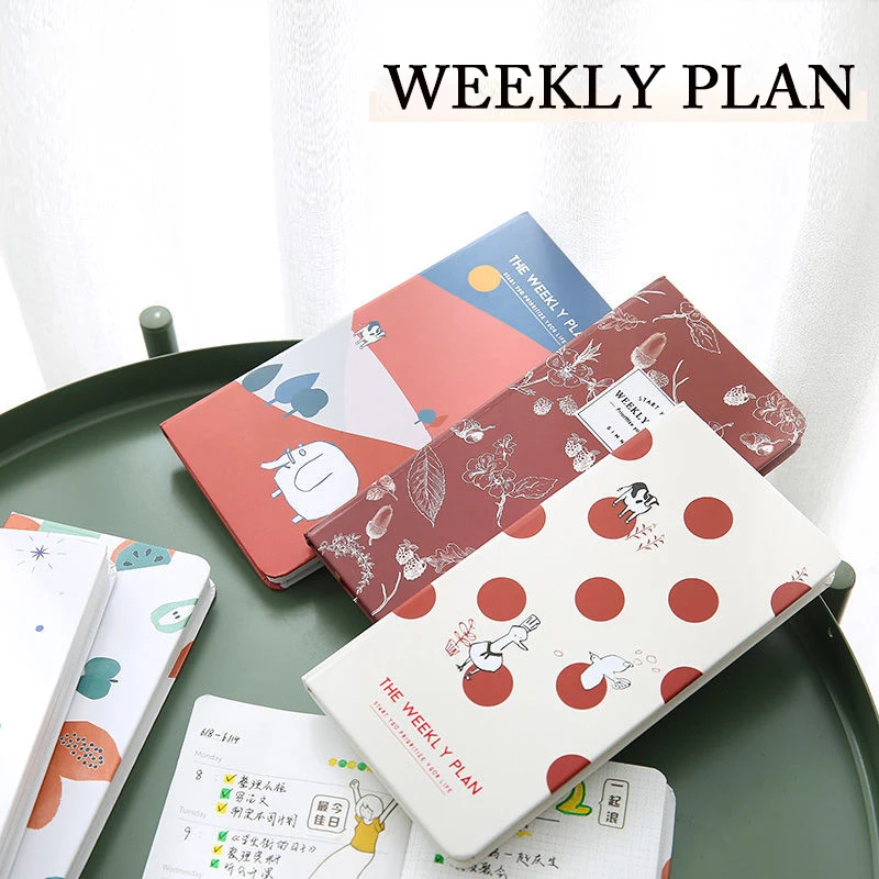 

A6 Journals Planner Notebook 365 Days Diary Weekly Goals Habit Schedule Agenda 2021 Ins Style Notepads Office 365 School Kawaii