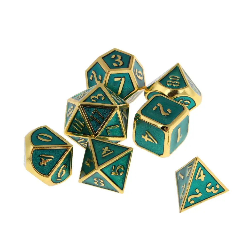 7 шт многогранные кости D & игральные D4 D6 D8 D10 D20 набор для подземелий и драконов RPG