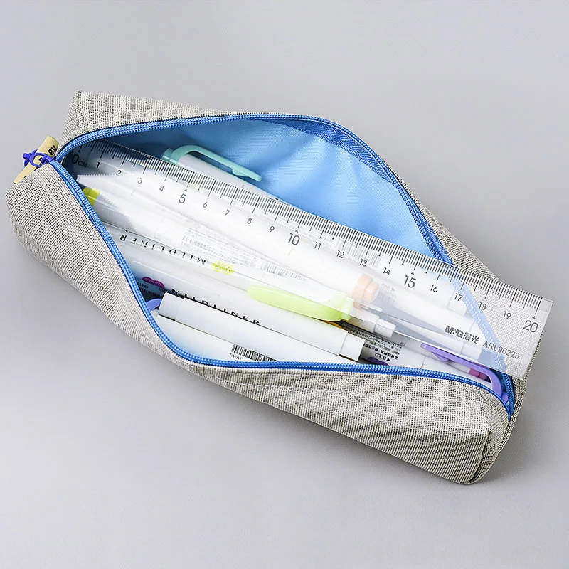 Cute Candy Color Pencil Case Kawaii PU Pen Big Capacity Bag For Girls Gifts School Office Supplies Stationery |