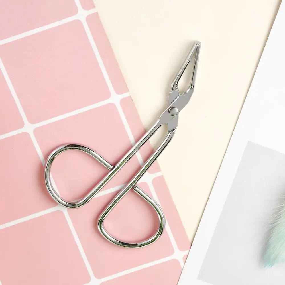 1 шт. нержавеющая сталь ножницы для удаления ресниц эпиляции плоский наконечник