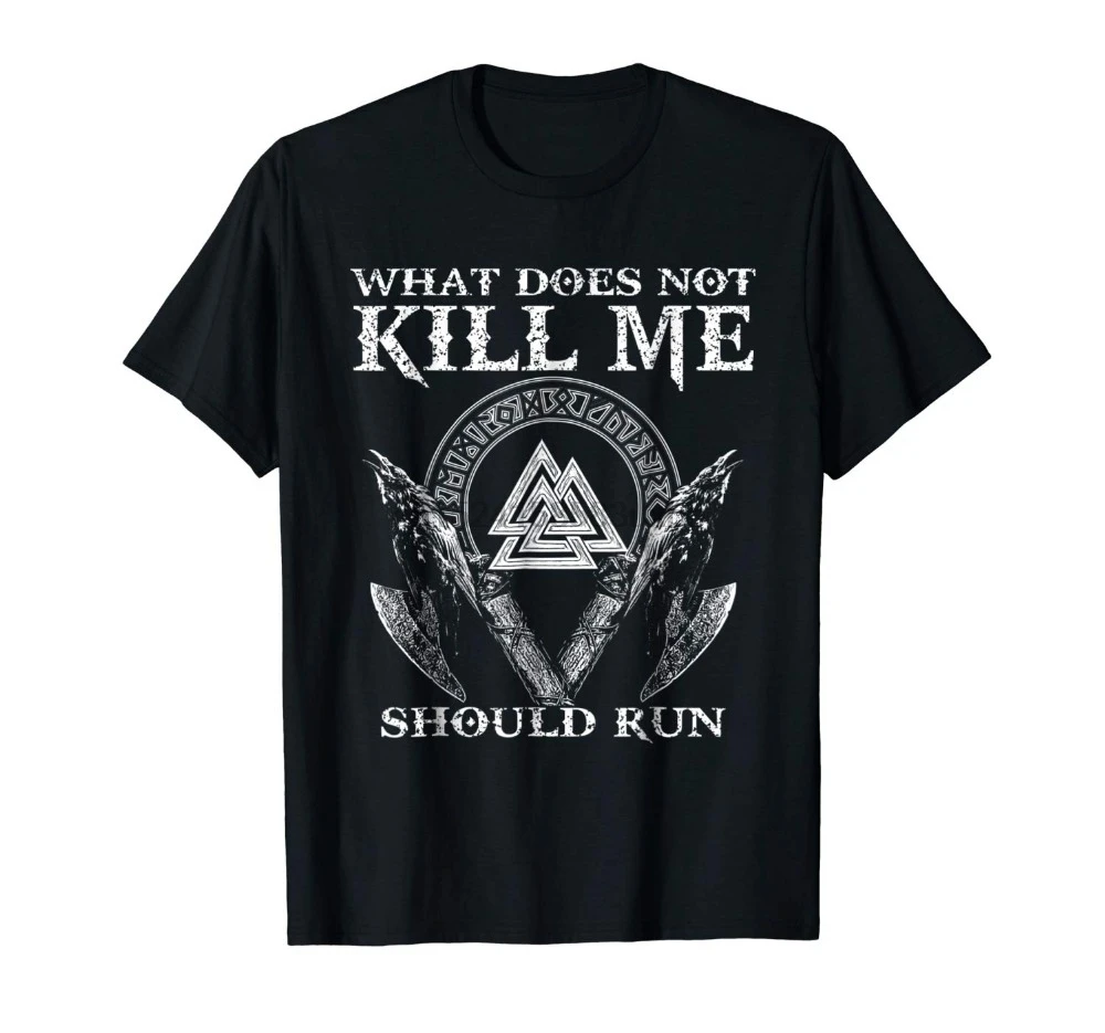 What Not Kill Me-Hugin And Munin 2019 Летние Стильные Брендовые повседневные мужские футболки с