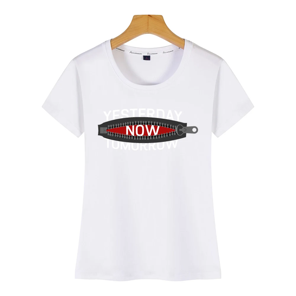 Женская футболка повседневная черная с принтом|Футболки| |