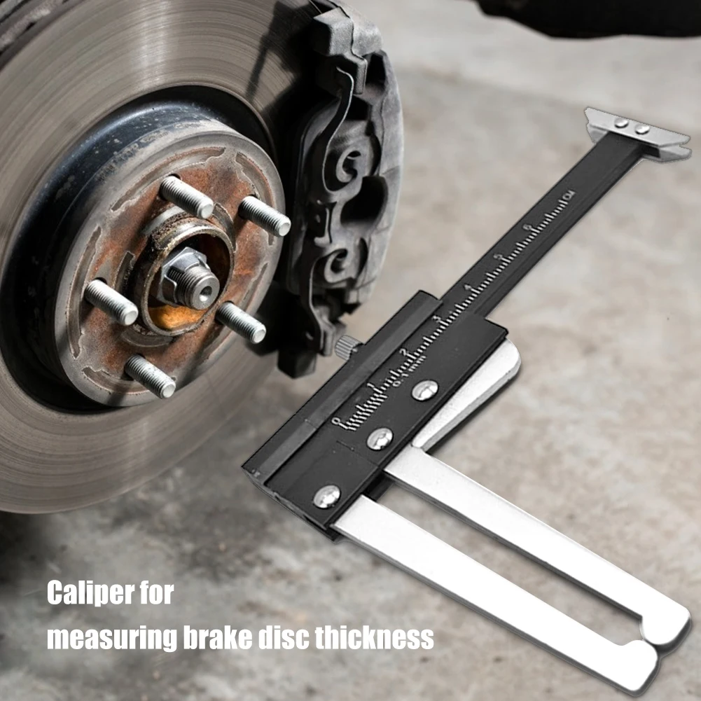 

Auto Brake Disc Thickness Measuring Vernier Caliper Car Tyre Plate Wear Depth Gauge Ruler Practical Test Hand Tool Accessories