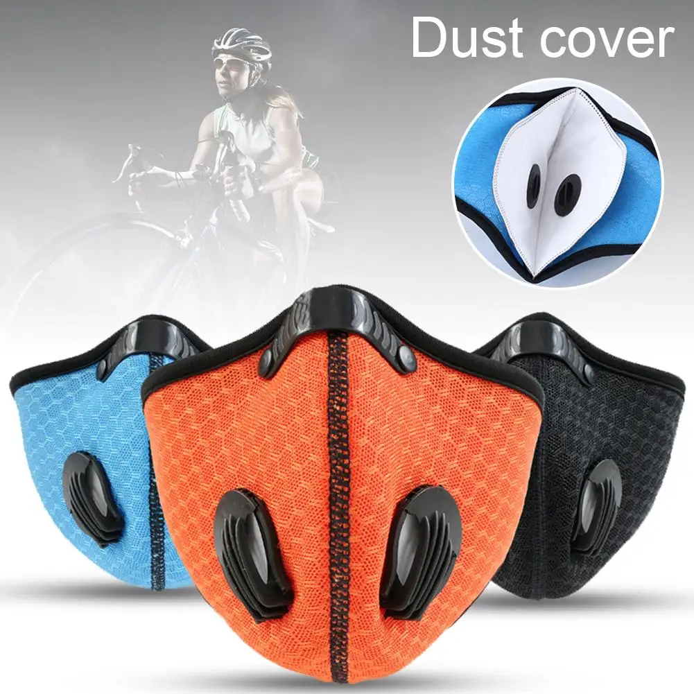 Респиратор маска двойной клапан выхлопа пылезащитные маски активированный