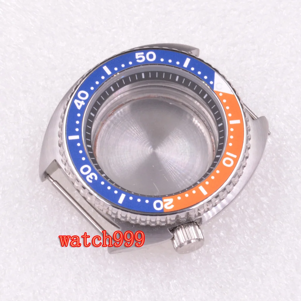 Серебристый стерильный Чехол 45 мм черный красный синий Безель сапфировое стекло